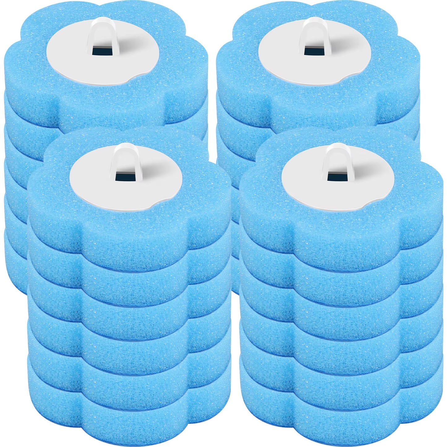 24/36Pcs Disposable Toilet Brush Long Handle Wall-Mounted Wc Cleaning Tool Kit with Replaceable Brush Head Bathroom Accessories