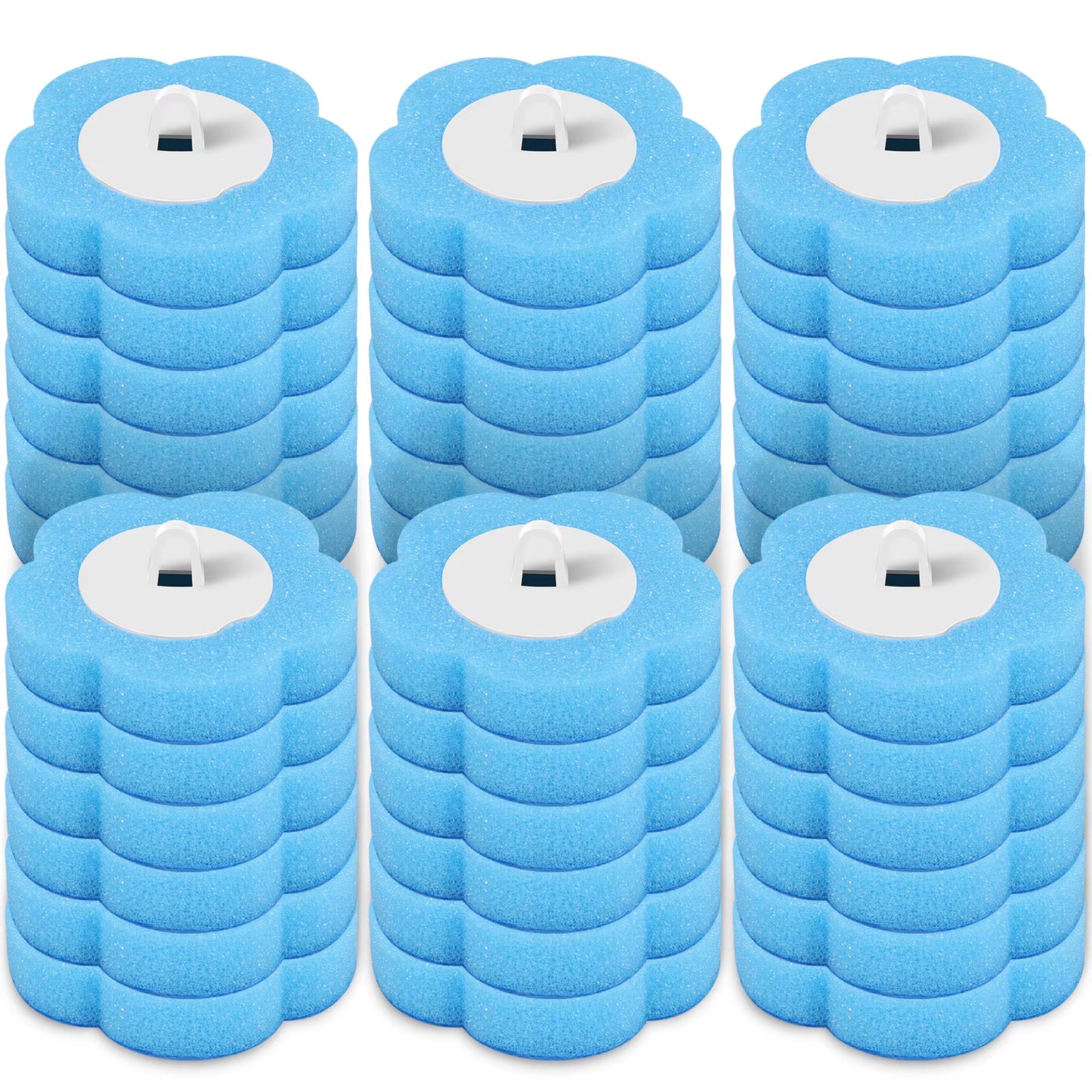 24/36Pcs Disposable Toilet Brush Long Handle Wall-Mounted Wc Cleaning Tool Kit with Replaceable Brush Head Bathroom Accessories