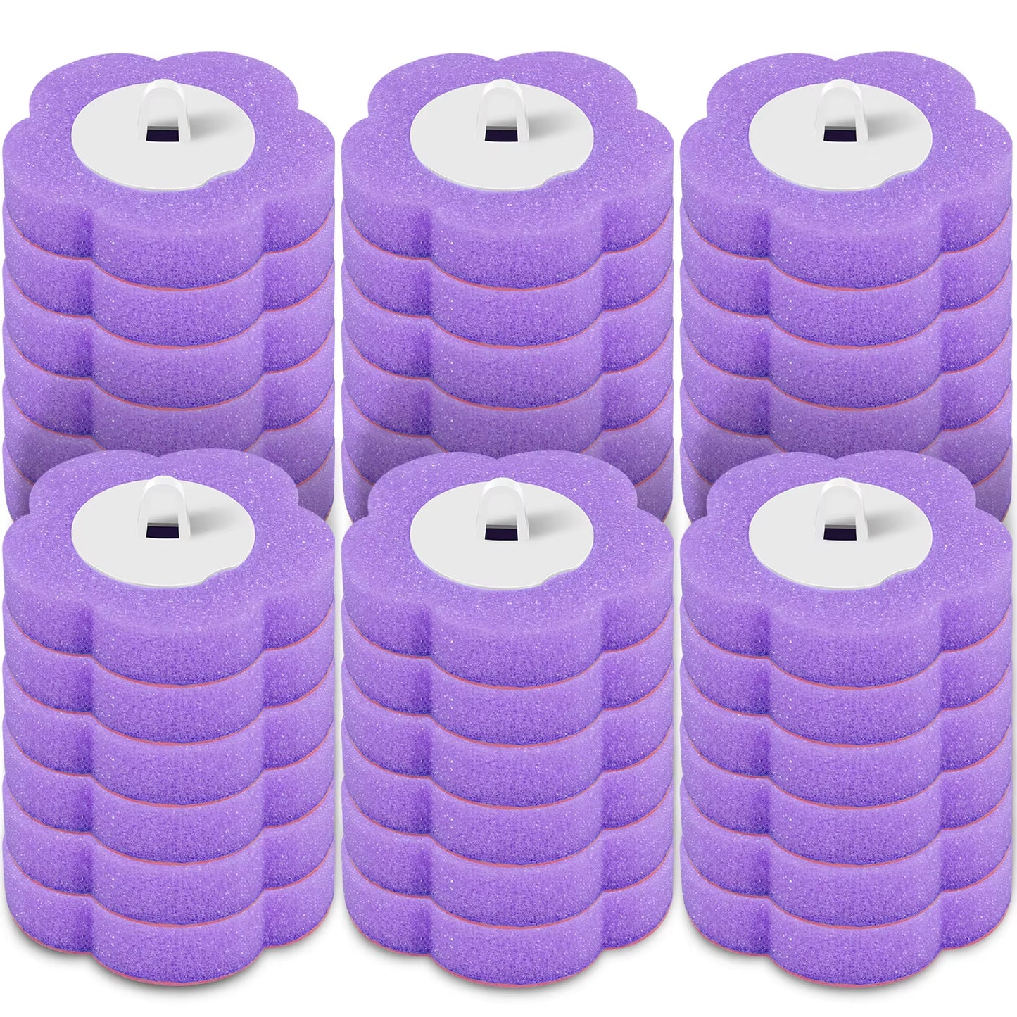 24/36Pcs Disposable Toilet Brush Long Handle Wall-Mounted Wc Cleaning Tool Kit with Replaceable Brush Head Bathroom Accessories