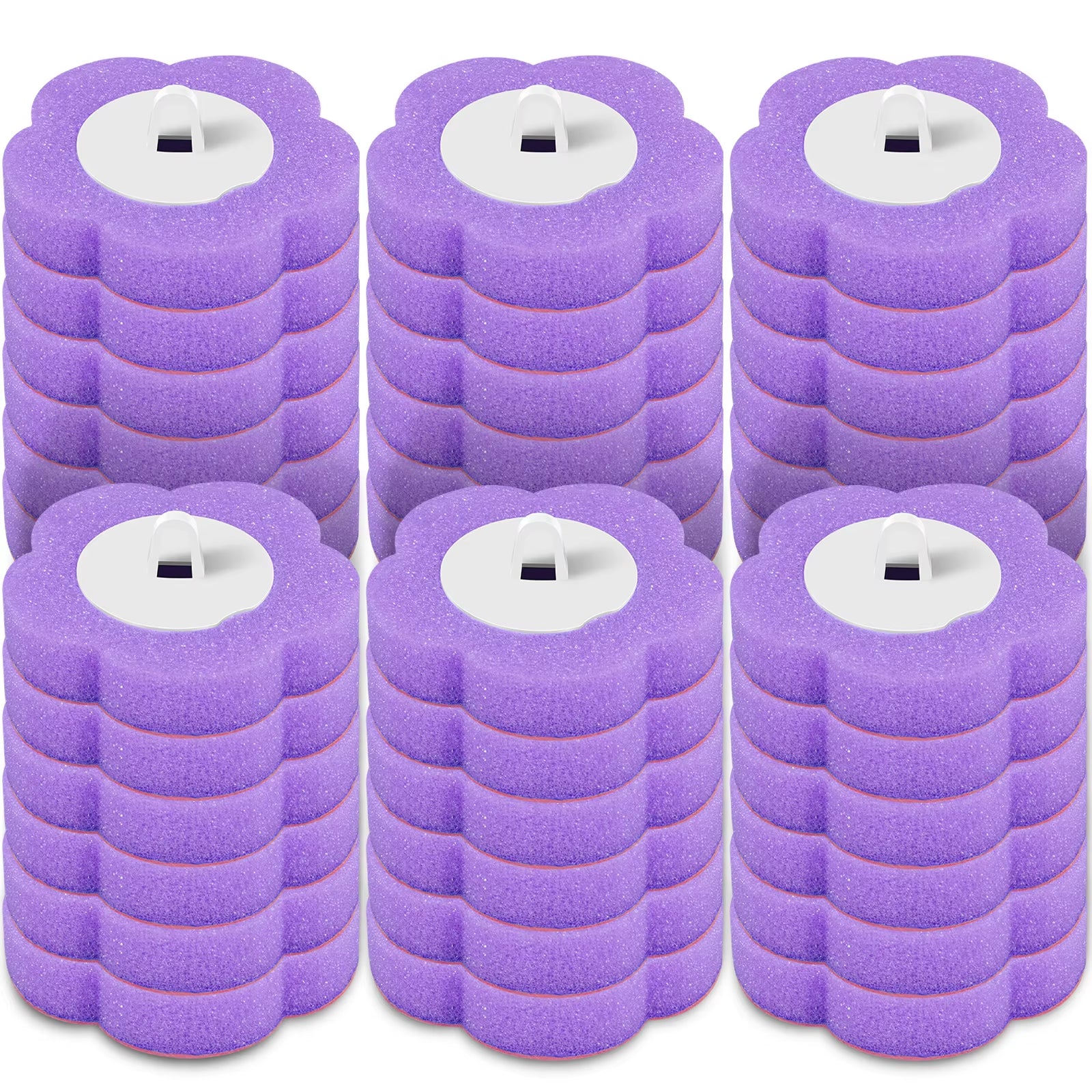 24/36Pcs Disposable Toilet Brush Long Handle Wall-Mounted Wc Cleaning Tool Kit with Replaceable Brush Head Bathroom Accessories